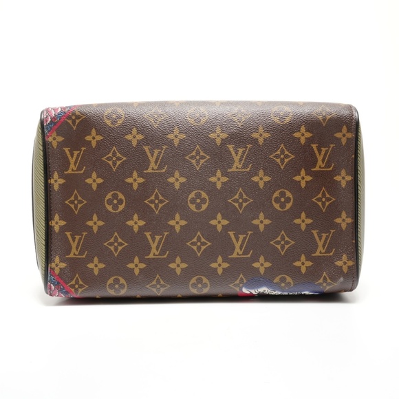 Louis Vuitton Yamamoto Kansai Monogram Epi Speedy 30 Boston Bag, Black, Kabuk... - Picture 7 of 14